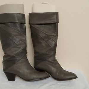 Elda Boutique Gray Boots Size 37 1/2